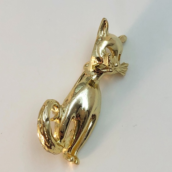 Gerry's Cat Brooch/Pin Gold Tone - Picture 5 of 6